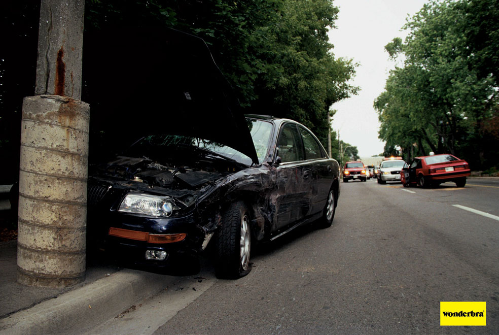 Publicité Wonderbra - Chine - Accident