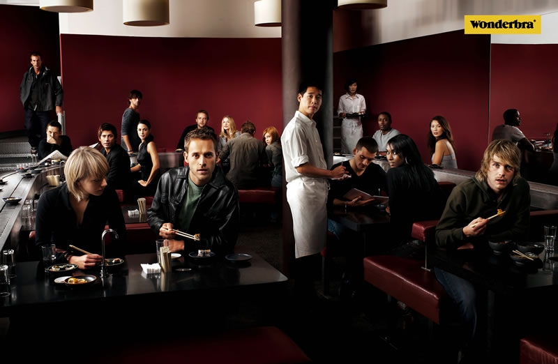 Publicité Wonderbra - Expérience Wonder you - Champ - Restaurant