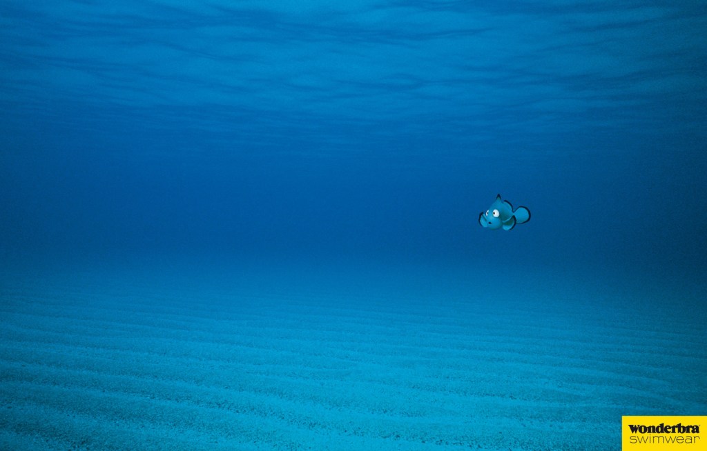 Publicité Wonderbra - Maillots de Bain - Poissons - Mer - Poisson clown