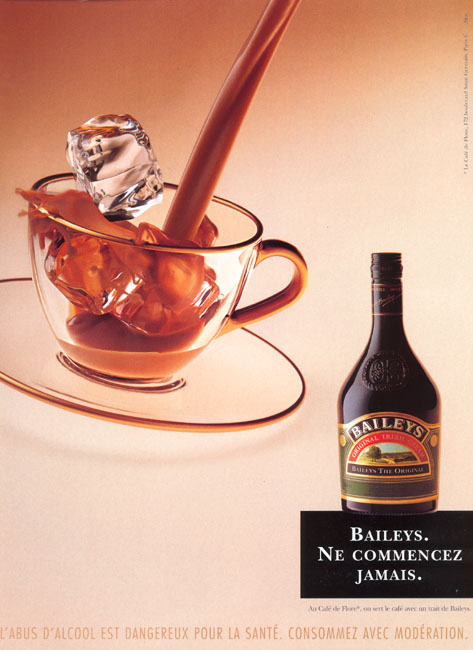 Publicité Baileys - Ne commencez jamais - 1999 - Agence Alice - Tasse à café