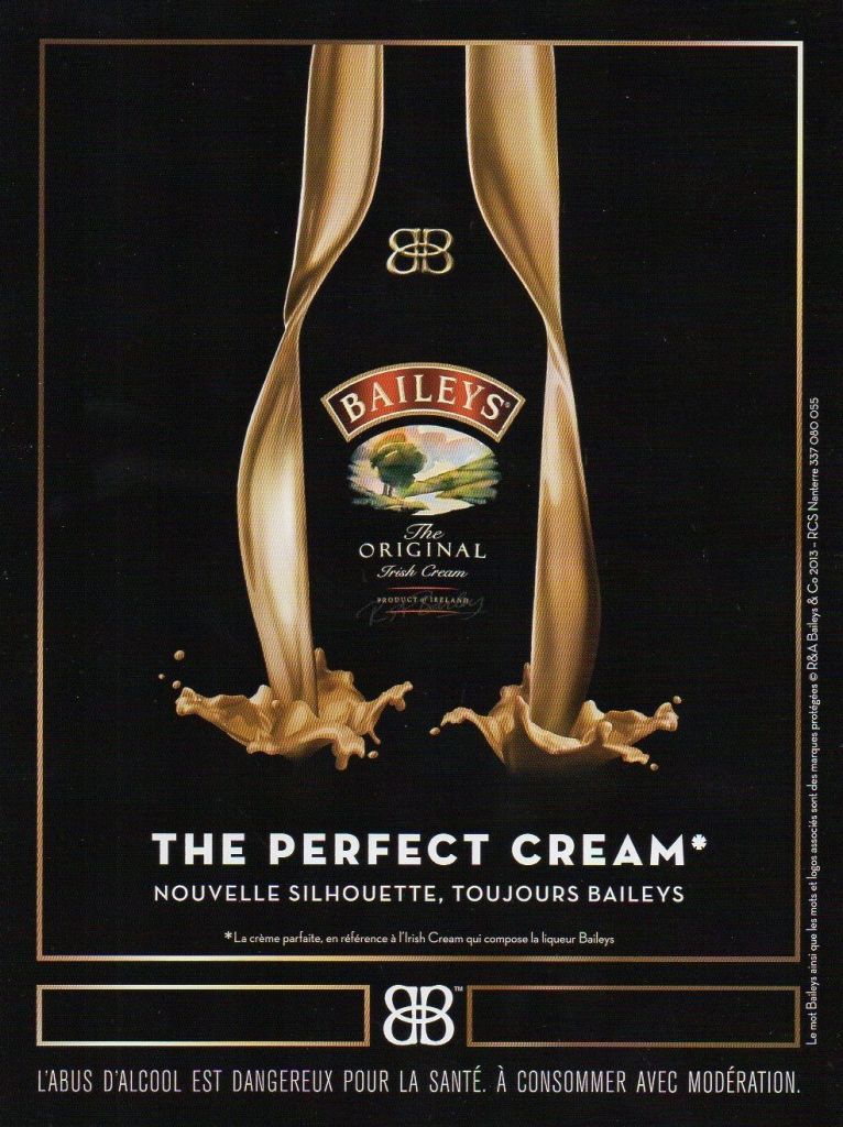 Publicité Baileys - The perfect cream - Nouvelle silhouette toujours Baileys - 2013