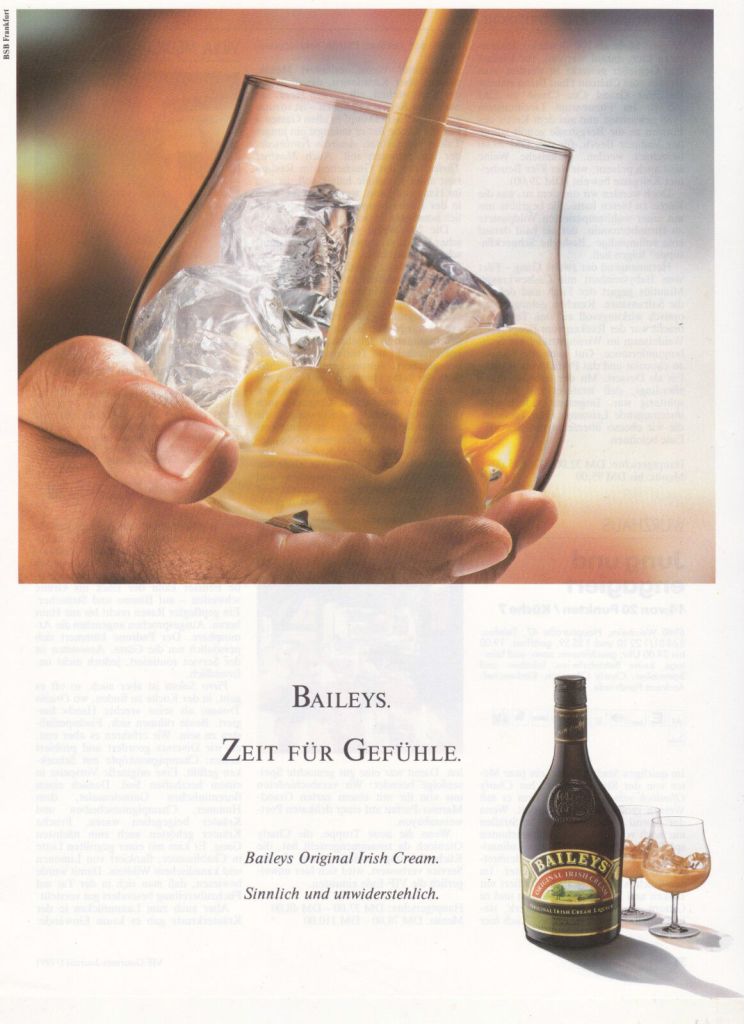 Publicité Baileys - Baileys Zeit Für Gefühle - Allemagne - 1991