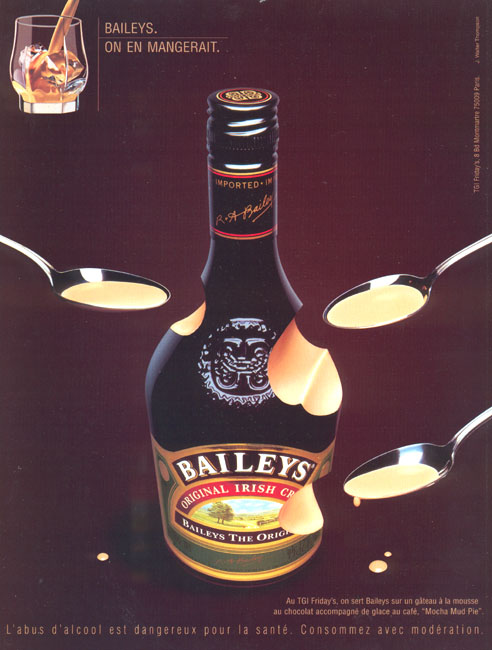 Publicité Baileys - On en mangerait - Agence J Walter Thompson - 2002 - Cuillères - version 1
