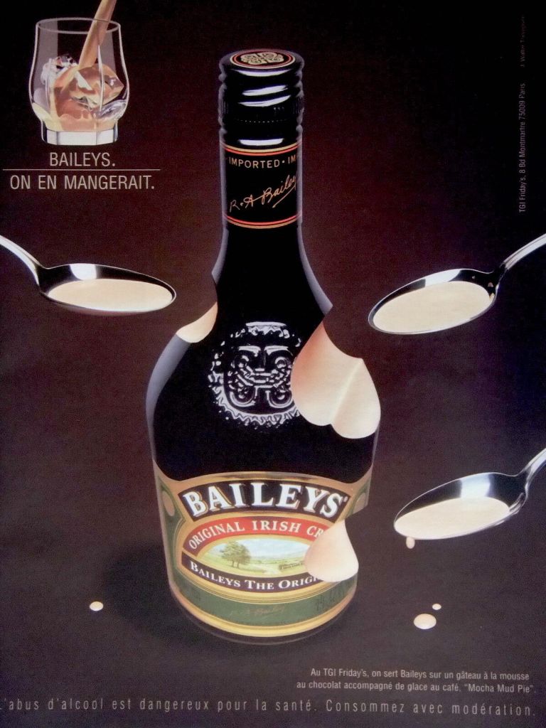 Publicité Baileys - On en mangerait - Agence J Walter Thompson - 2002 - Cuillères - version 2