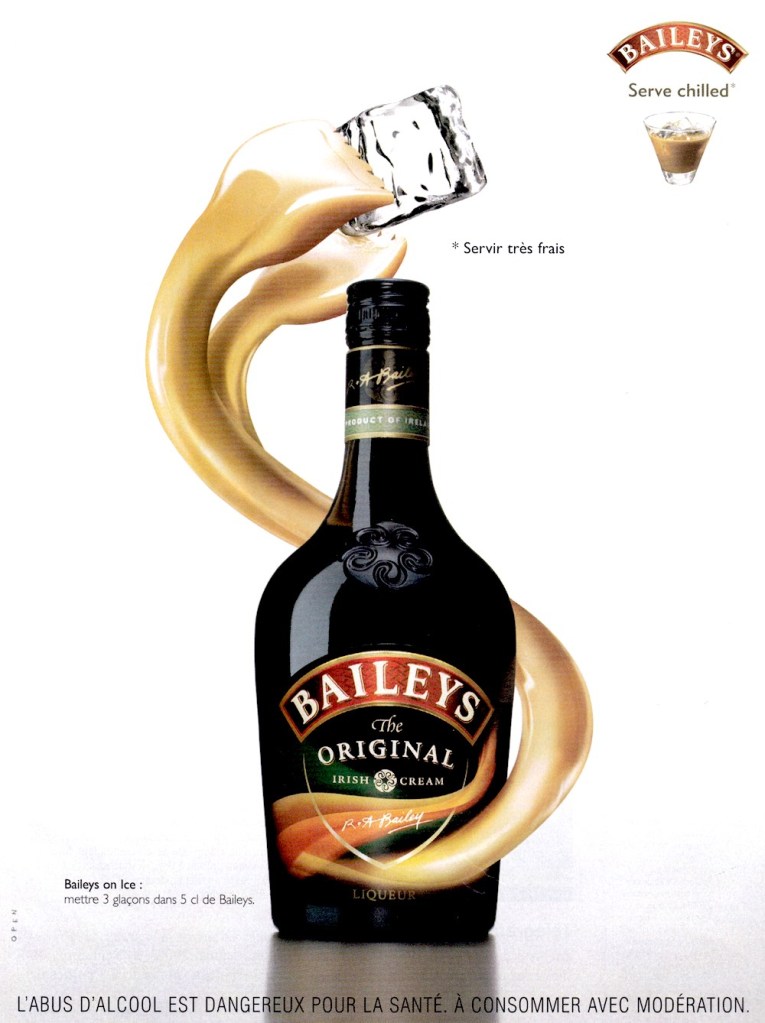 Publicité Baileys - Savourez très frais - 2009 - Glaçon