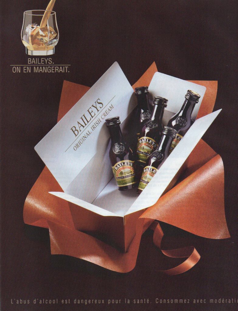 Publicité Baileys - On en mangerait - Agence J Walter Thompson - 2002 - Mignonnettes - 2