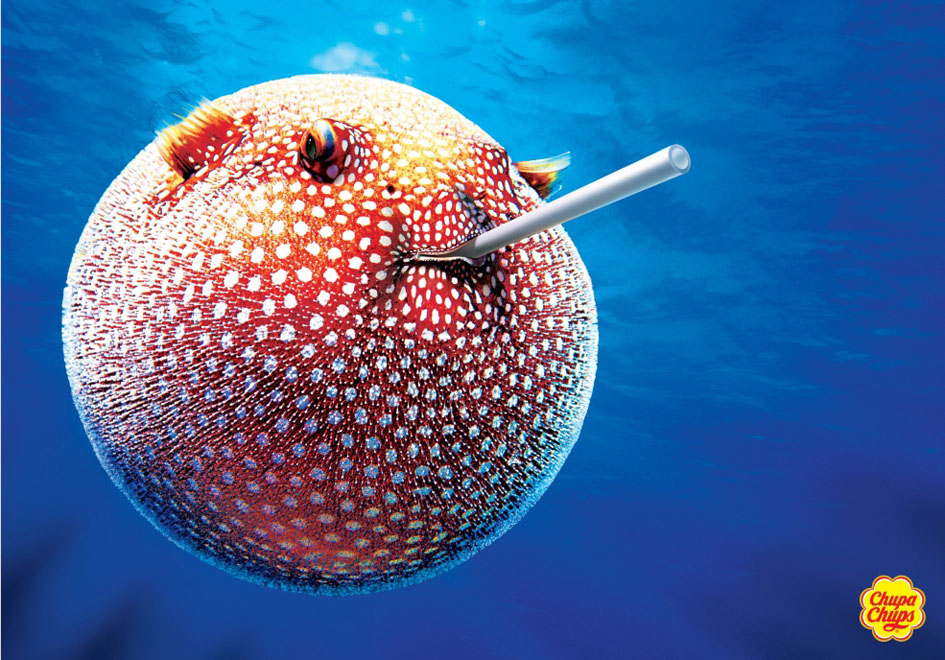 Publicité Chupa Chups - Corée du sud - Agence Nongshim Communications - 2007 - Poisson boule