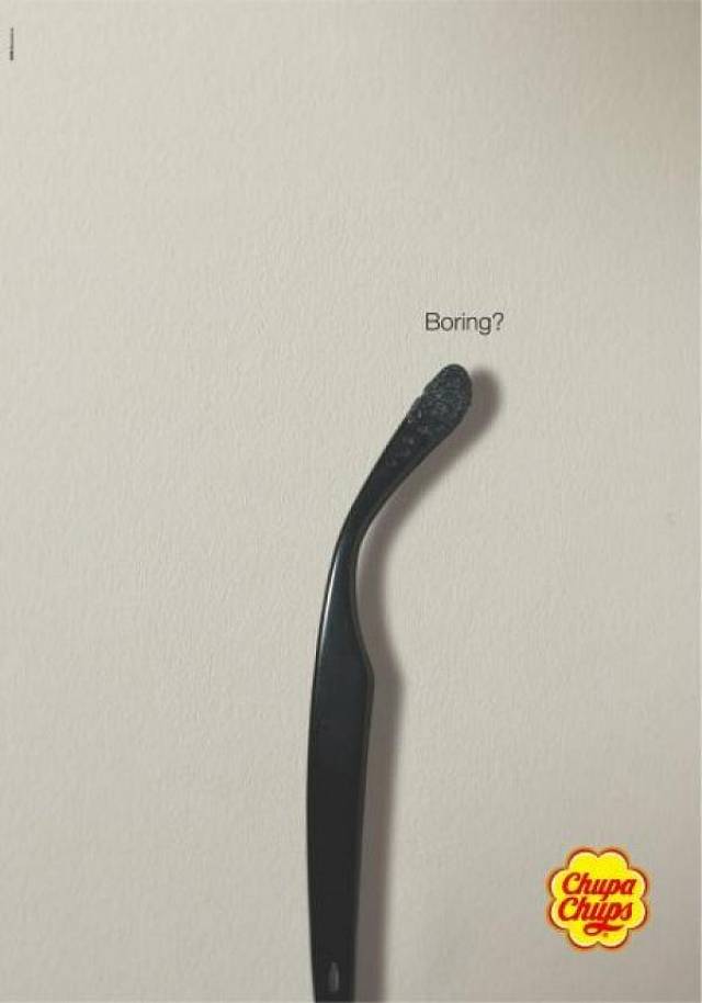 Publicité Chupa Chups - DDB Madrid - Boring - Branche de lunettes