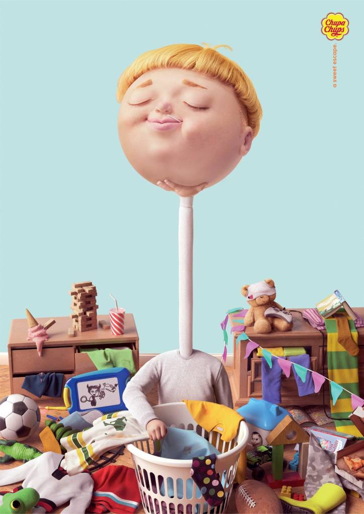 Publicité Chupa Chups - Hong Kong - Sweet Escape - Linge - 2019