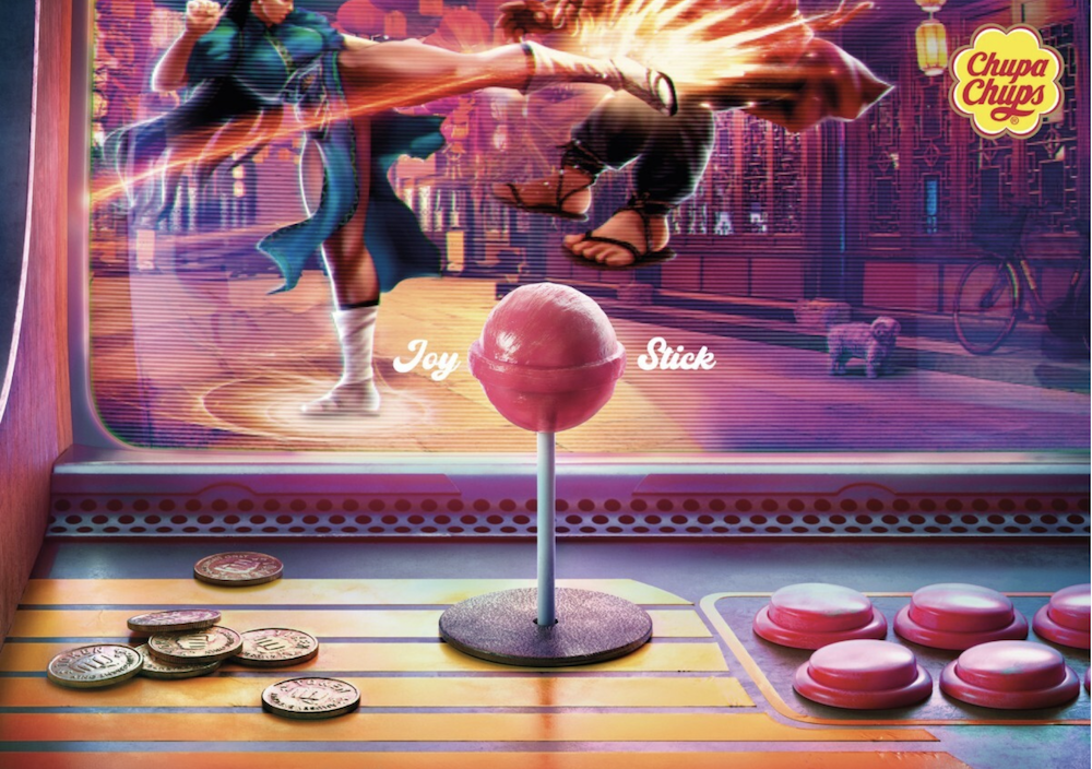 Publicité Chupa Chups - Joy Stick - Jeu vidéo combat - Hong Kong -2021