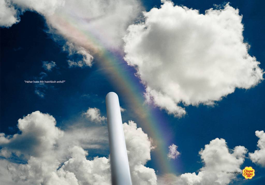 Publicité Chupa Chups - Do you speak Chupa Chups - Arc en ciel - Italie - 2007