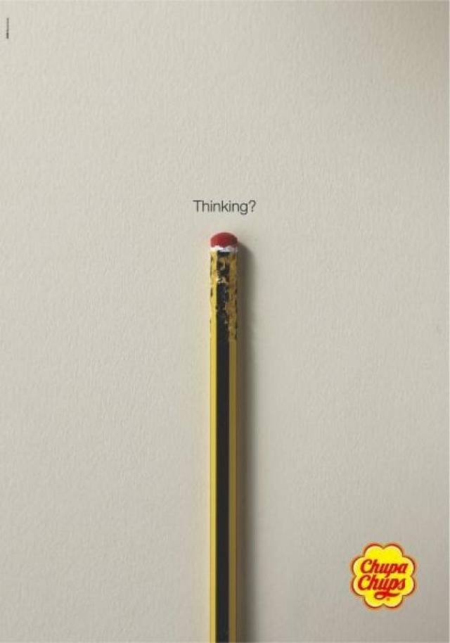 Publicité Chupa Chups - DDB Madrid - Thinking - Crayon à papier