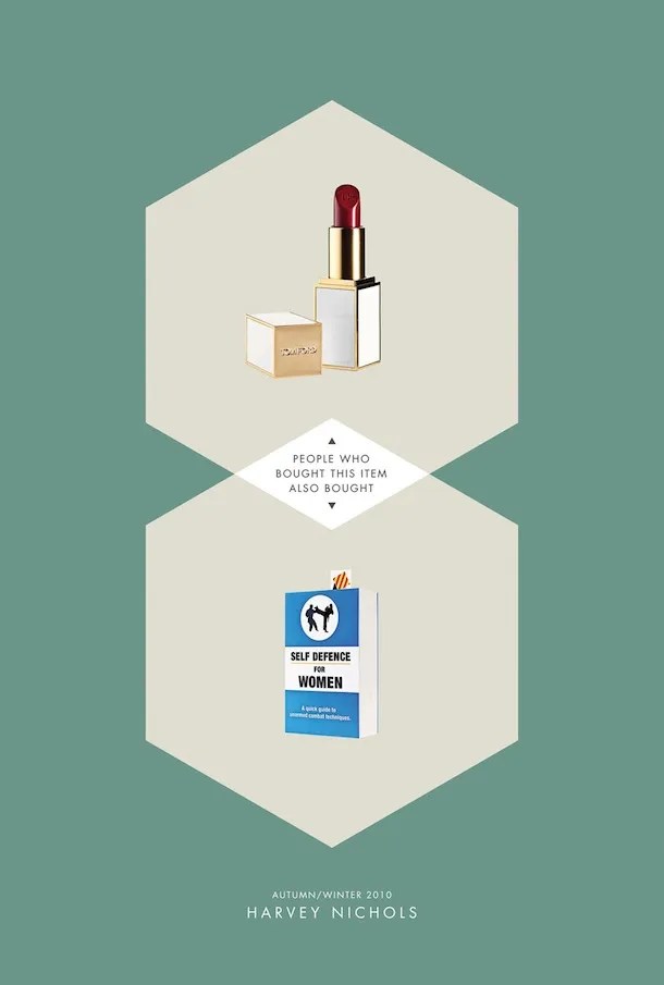 Ads - Publicité - Harvey Nichols -People who bought this item also bought - Lipstick - Manuel Defense