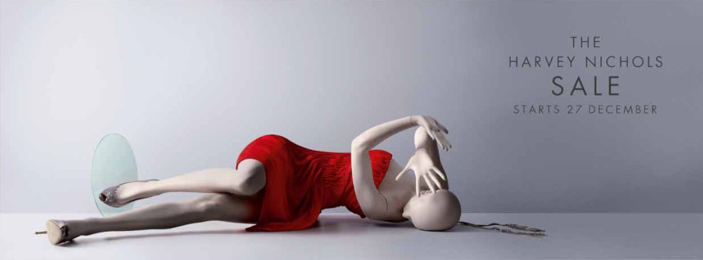 Publicité - Ads - Harvey Nichols - Peur - Mannequin