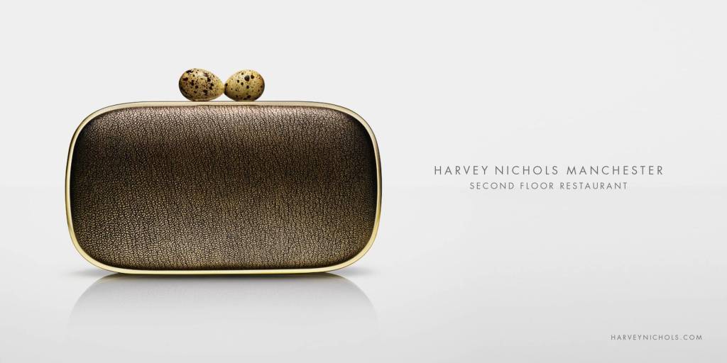 Publicité - Ads - Harvey Nichols - Restaurant - Sac - Oeufs de caille