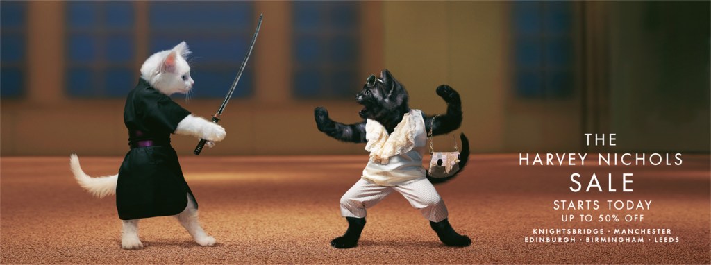 Publicité - Ads - Harvey Nichols - Catfight - Sabre