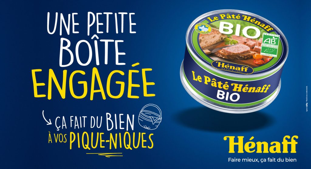 Publicité Hénaff - Faire mieux ça fait du bien - Une petite boîte engagée - A vos Pique-Niques