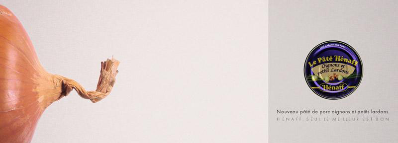 Publicité Hénaff - Nouveau pâté aux oignons et petits lardons - Oignon