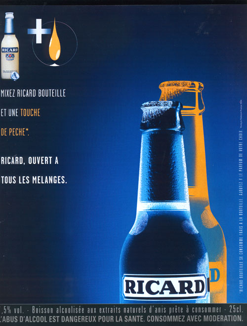 Publicité Ricard - Mixez un Ricard et une touche de pêche
