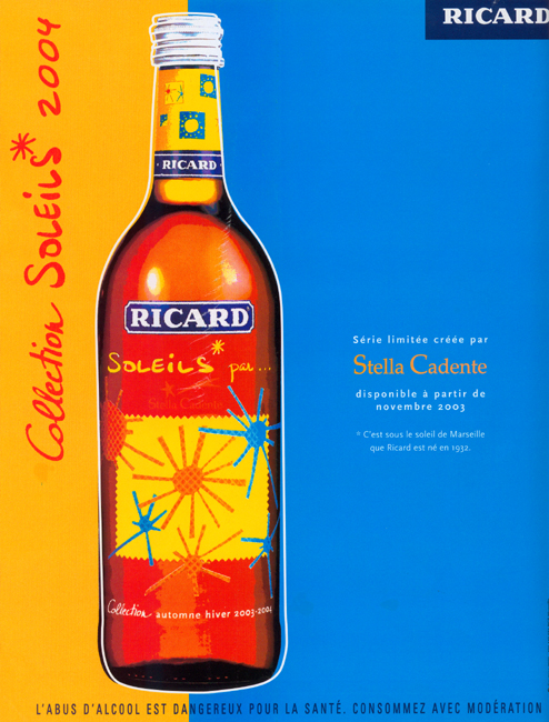 Publicité Ricard - Collection Soleils - 2004 - Série limitée Stella Cadente