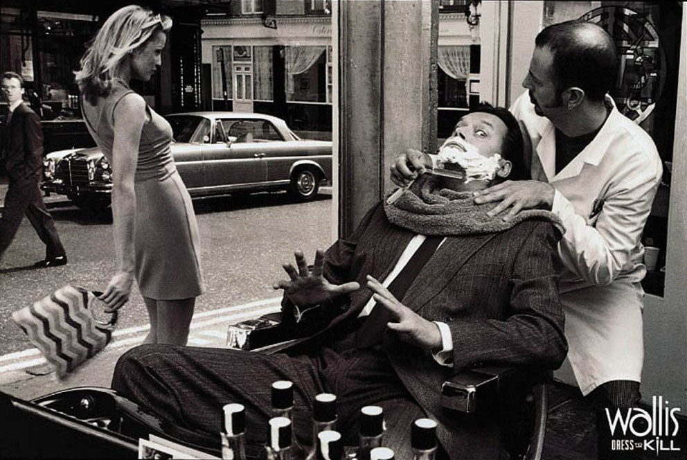 Publicité - Ads - Wallis - Dress to kill - Barbier