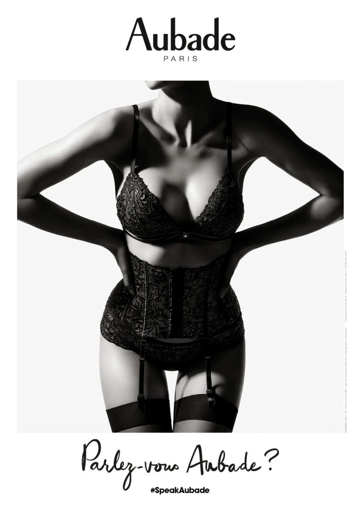 Publicité Aubade - Parlez vous Aubade - Agence Mazarine Mlle Noï - photographe Thierry Le Gouès