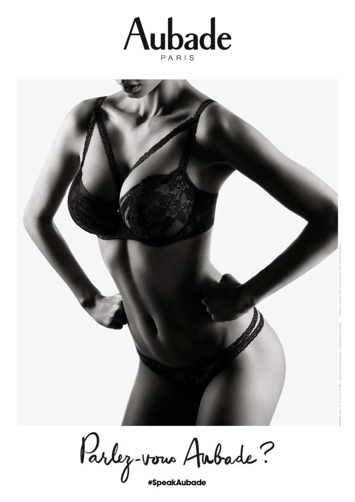 Publicité Aubade - Parlez vous Aubade - Agence Mazarine Mlle Noï - photographe Thierry Le Gouès