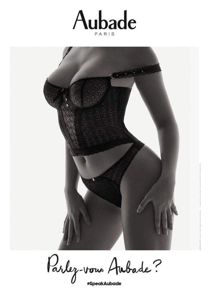 Publicité Aubade - Parlez vous Aubade - Agence Mazarine Mlle Noï - photographe Hervé Lewis