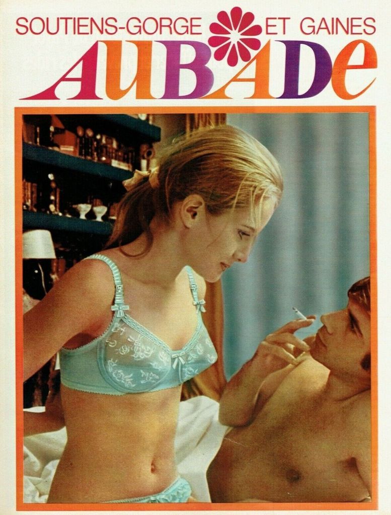 Publicité Aubade - 1969 - Homme cigarette au lit