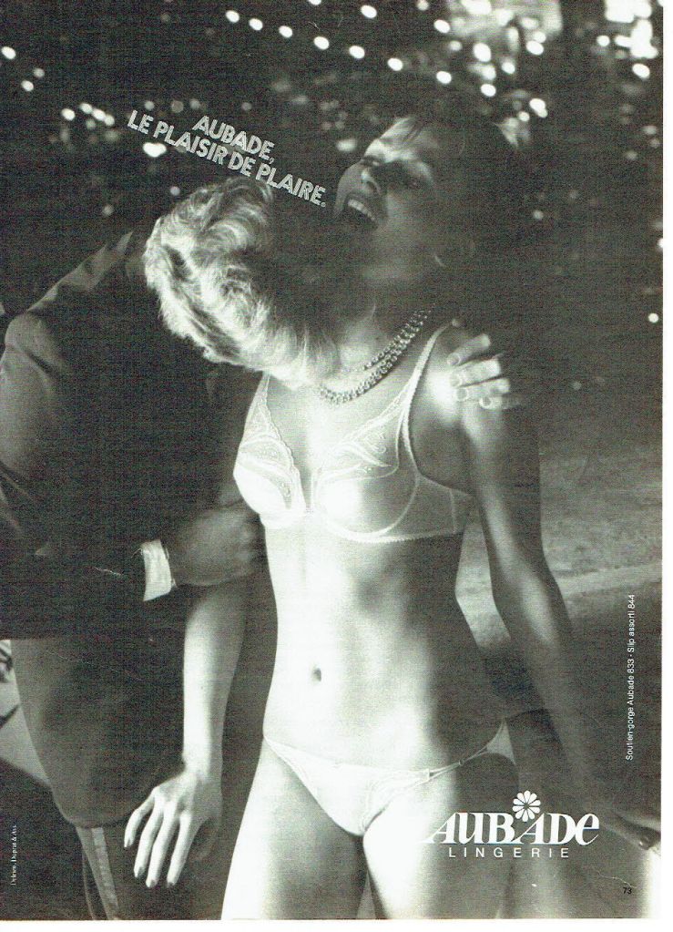 Publicité Aubade - 1981 - Le plaisir de plaire