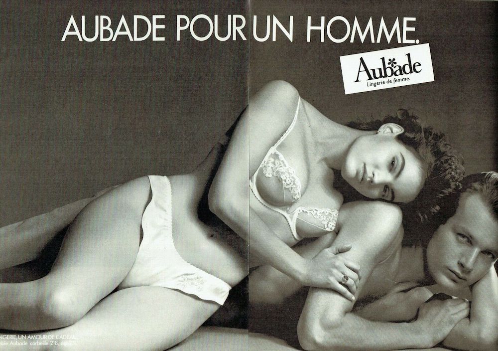 Publicité Aubade - Campagne Aubade pour un homme - 1987