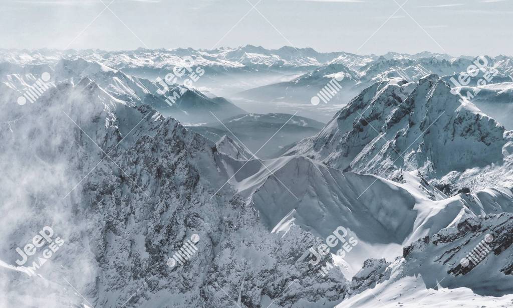 Publicité Jeep- Image de Banque - Montagnes enneigées - Mexique - 2019