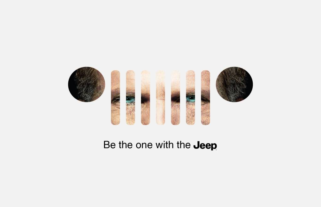 Publicité Jeep - Be the one with the Jeep - Grille - Portrait homme - Israël