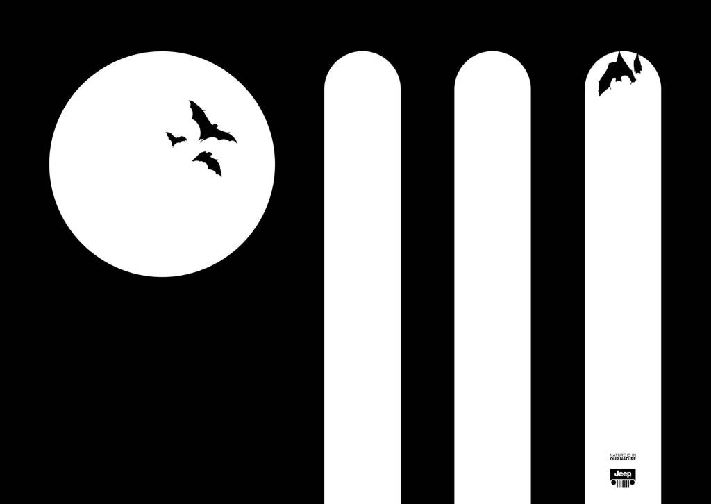Publicité Jeep - Nature is in our Nature - Emirats Arabes Unis - Chauve-souris