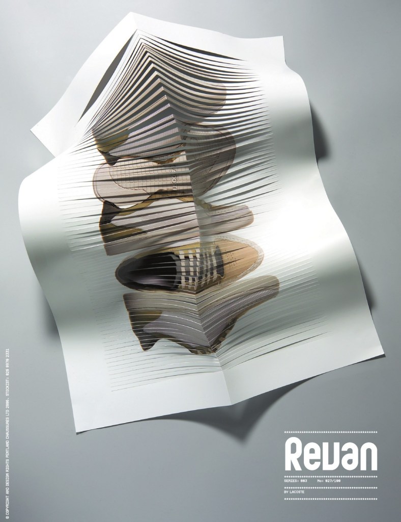 Publicité Lacoste - Chaussures - Revan - Design - Magazines anglais - Dazed - 2006
