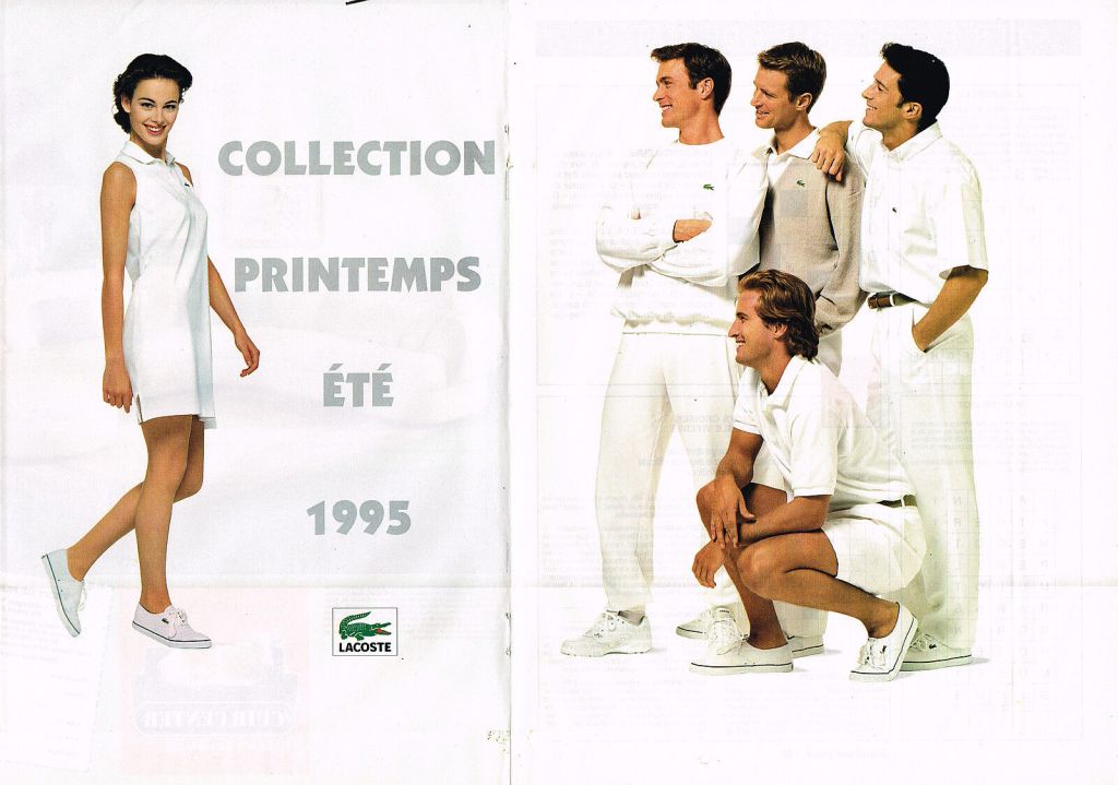 Publicité Lacoste - Double page - Collection Printemps Été - 1995