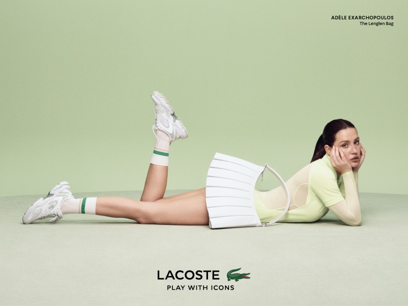 Publicité Lacoste - Play with Icons - Adèle Exarchopoulos - The Lenglen Bag - Agence BETC - Mai 2025