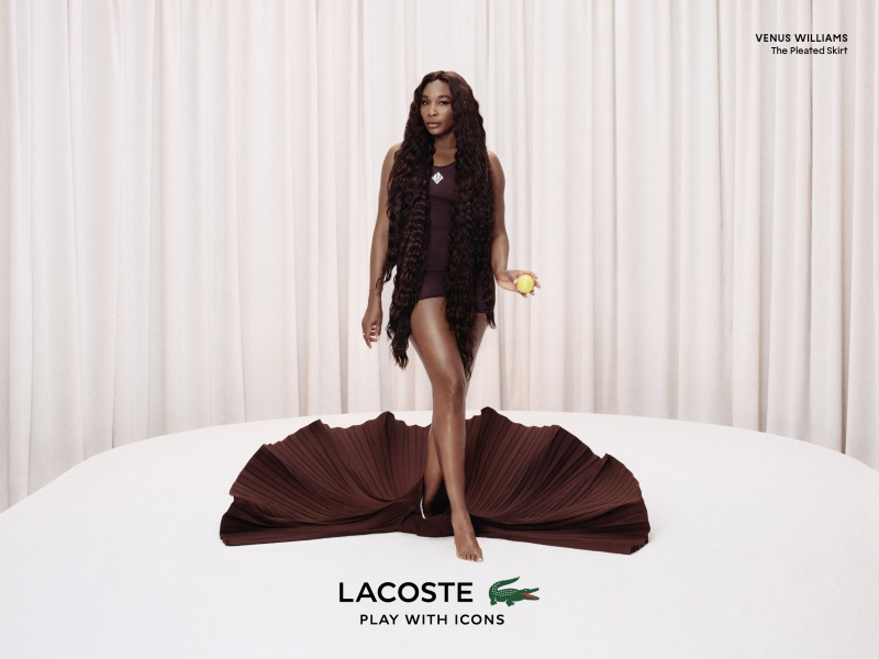 Publicité Lacoste - Play with Icons - Venus Williams - The Pleated Skirt - Agence BETC - Mai 2025