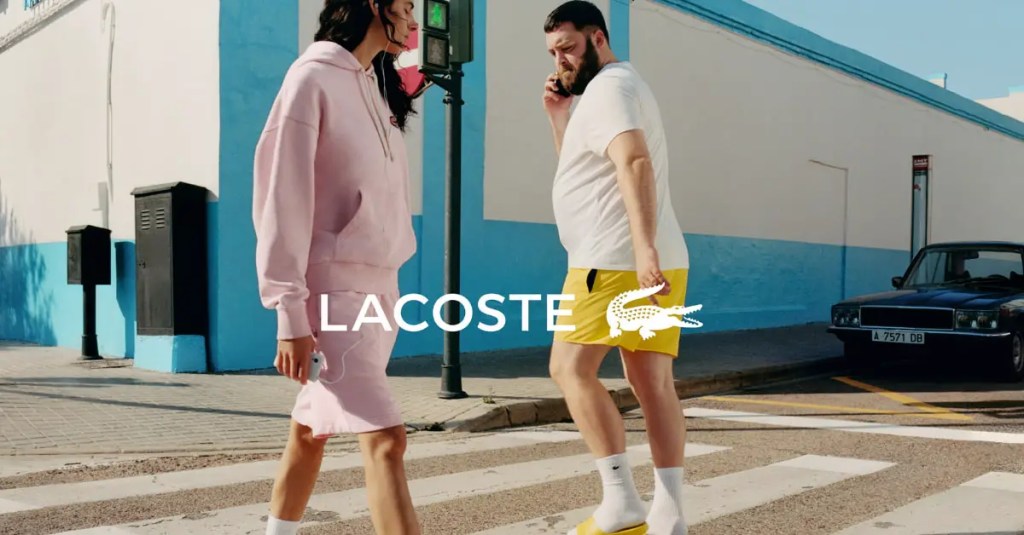 Publicité Lacoste - Rencontres inattendues - Homme - Femme - Passage piéton - BETC - 2022