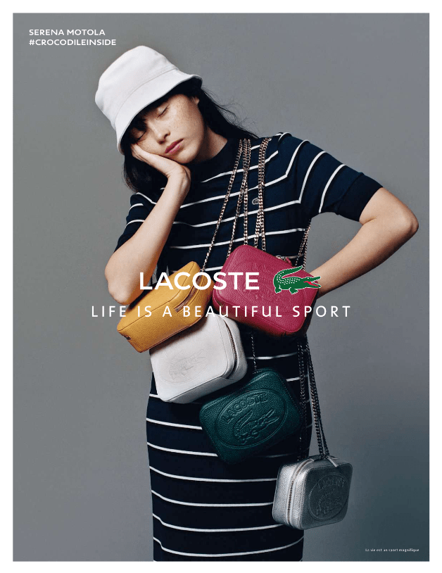 Publicité Lacoste - Crocodile Inside - Serena Motola - BETC - 2019