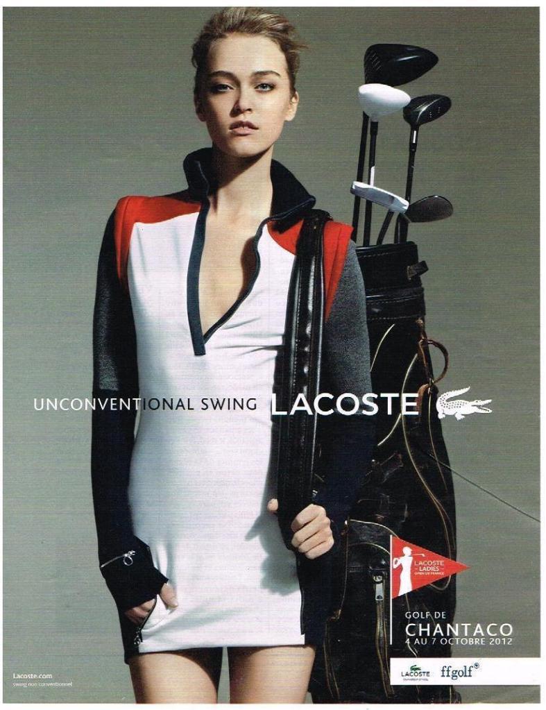 Publicité Lacoste - Campagne Unconventional Swing - Golf - Tournoi Chantaco - BETC - 2012