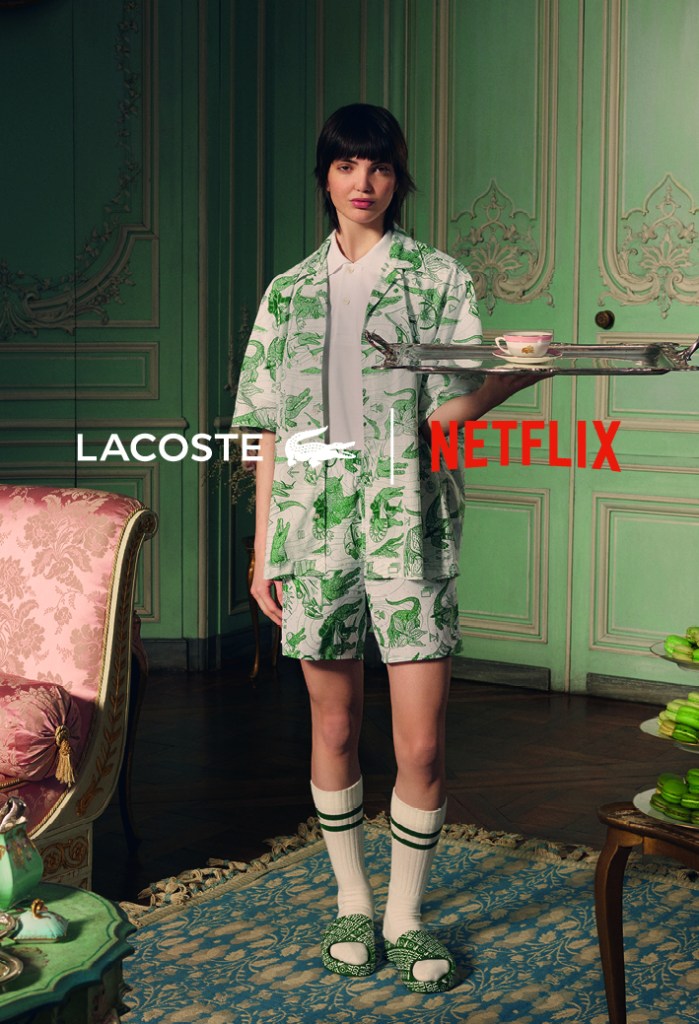 Publicité Lacoste - Collaboration Netflix- Séries - Agence BETC - Bridgerton  - 2023