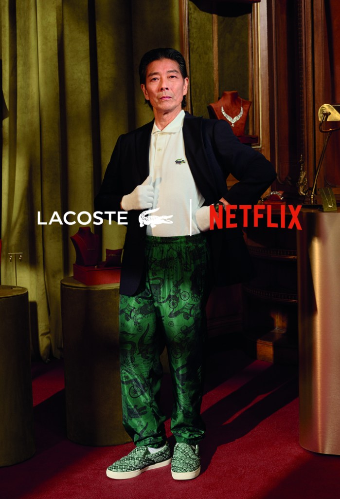 Publicité Lacoste - Collaboration Netflix- Séries - Agence BETC - Lupin - 2023