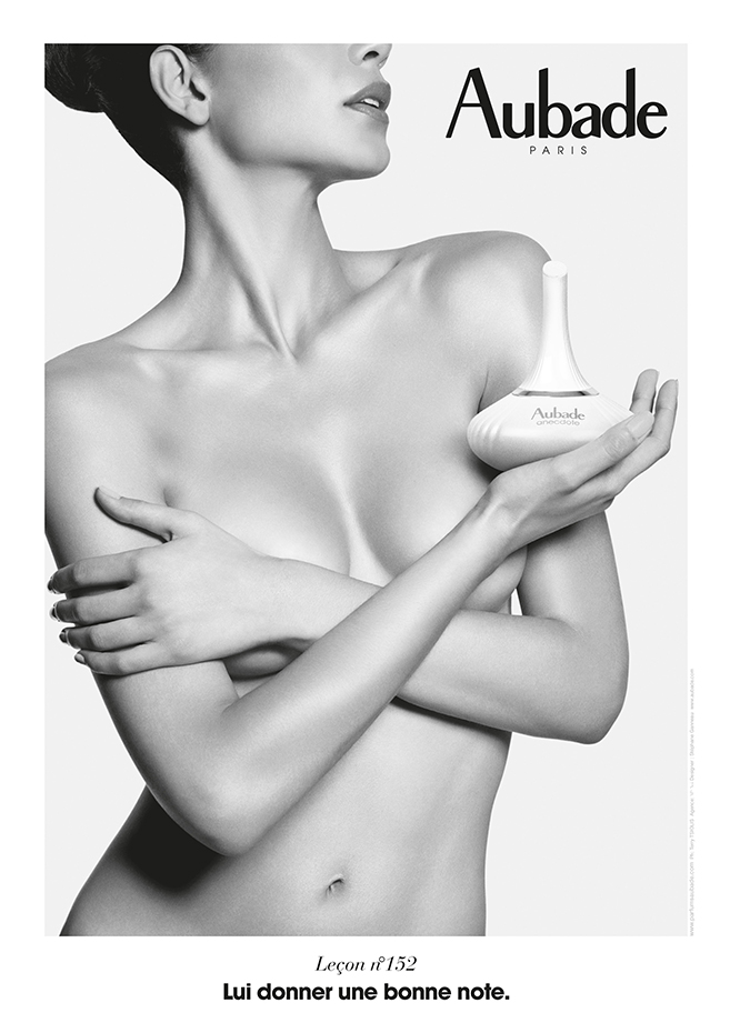 Publicité Aubade - Les leçons - Terry Tsiolis - Agence Carlin - Leçon  n°152 - Lui donner une bonne note