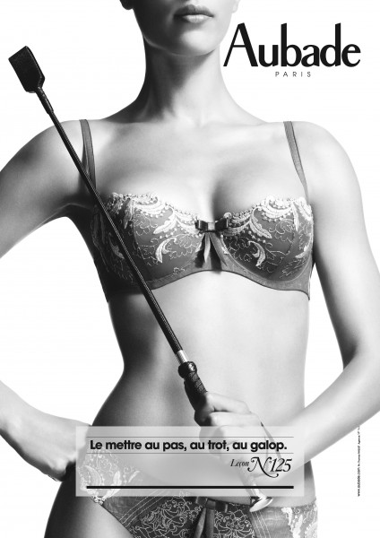 Publicité Aubade - Les leçons - Thomas Paquet - Agence Carlin - Leçon  n°125 - Le mettre au pas, au trot, au galop