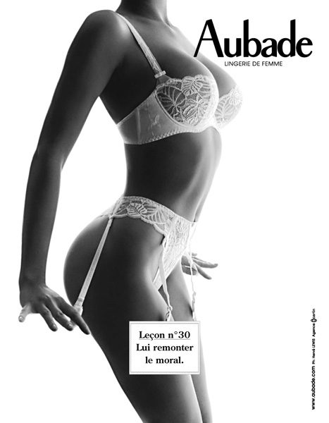 Publicité Aubade - Les leçons - Hervé Lewis - Agence Carlin - Leçon  n°30 - Lui remonter le moral