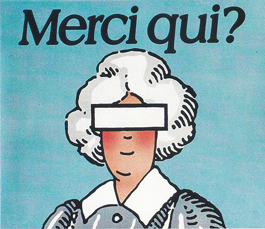 Publicité Mamie Nova - Merci qui ? - Affiche - 1986