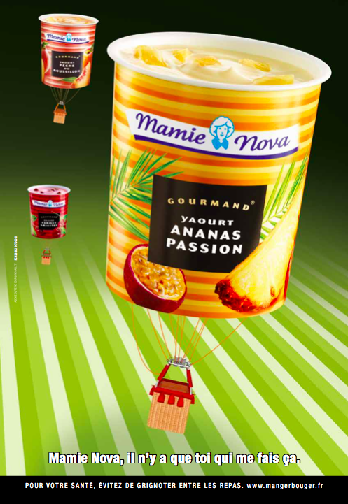 Publicité Mamie Nova - Ballons - Gourmand - Service Plan - 2015
