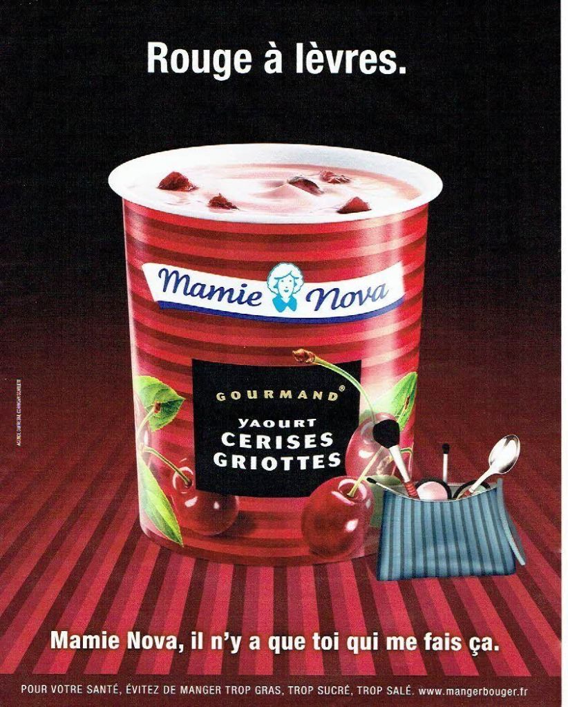 Publicité Mamie Nova - Annonces contextuelles - Cerises griottes - Rouge à lèvres - DufresneCorriganScarlett - 2013