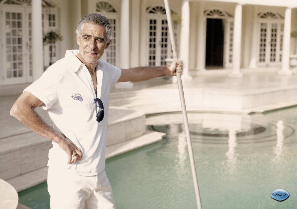 Publicité Viagra - Métiers - Séducteurs- Vieux - Poolboy - Afrique du sud - 2009